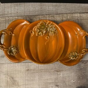 Pumpkin Trio Ceramic Plate TII Collections